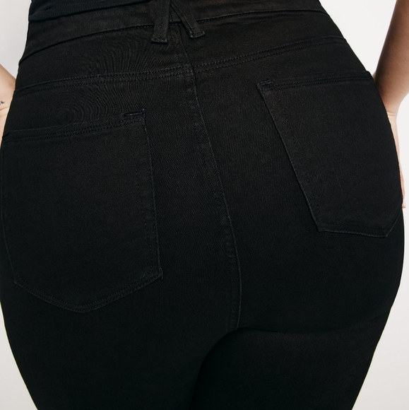 Good American-NWOT GOOD CURVE STRAIGHT NEVER FADE JEANS - Picture 10 of 12